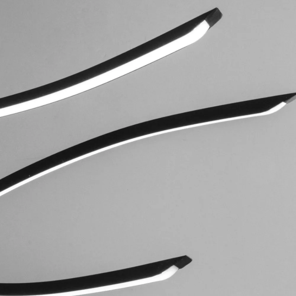 Lampadari Cucina-Vivida International Lampadario vivida lil wave nero da cucina led 3000k 4000k