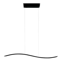 Lampadari Cucina-Vivida International Lampadario vivida lil wave nero da cucina led 3000k 4000k