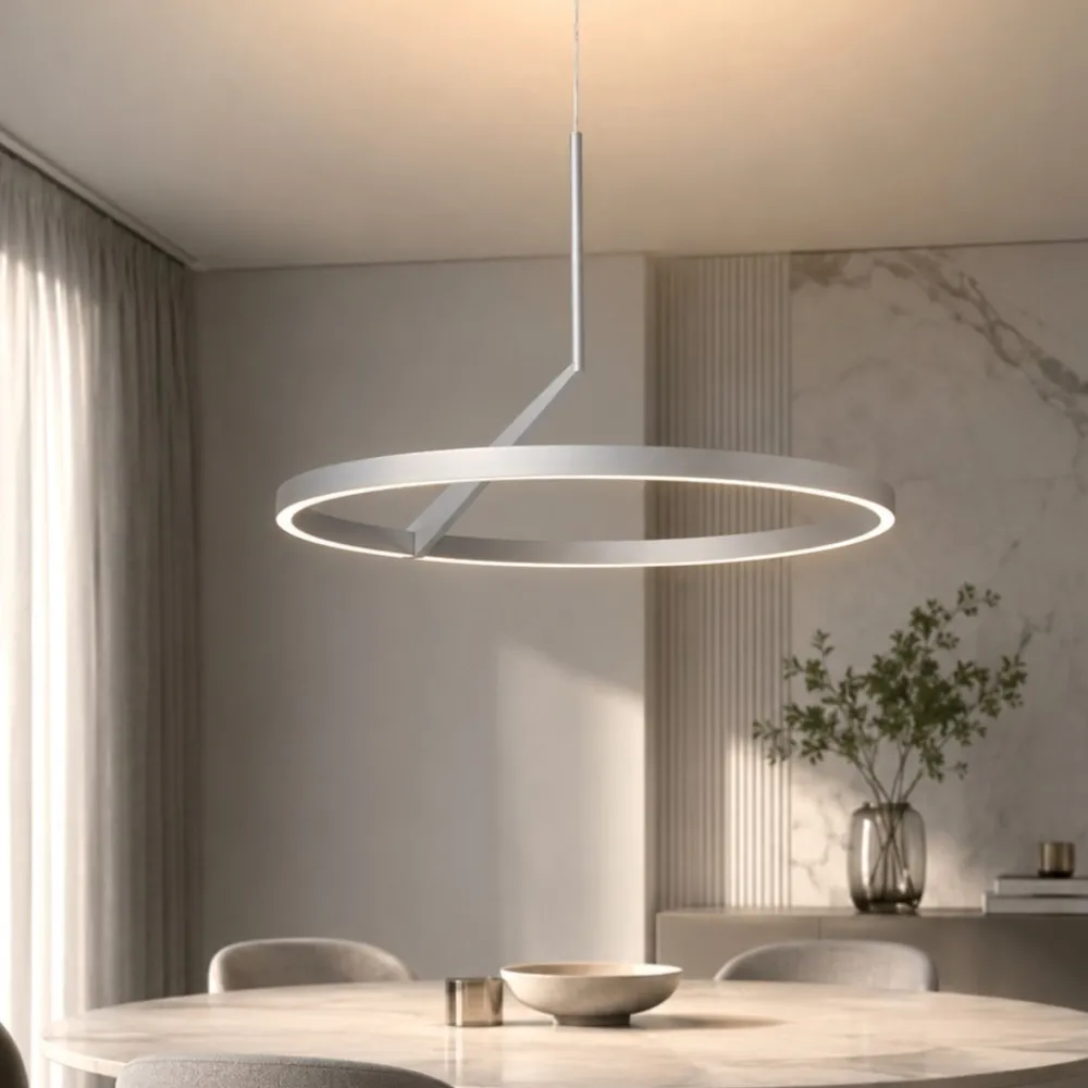 Lampadari Cucina-Vivida International Lampadario vivida meridiana titanio led 44w 3000k 4000k