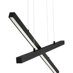 Lampadari Moderni-Selezionato da Mazzolaluce Lampadario x design moderno led nero per soggiorno