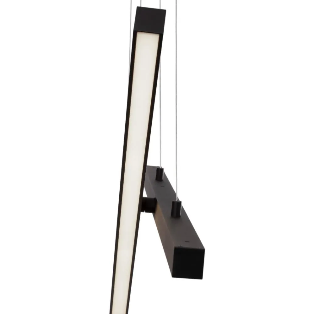 Lampadari Moderni-Selezionato da Mazzolaluce Lampadario x design moderno led nero per soggiorno
