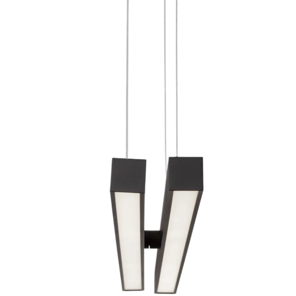Lampadari Moderni-Selezionato da Mazzolaluce Lampadario x design moderno led nero per soggiorno
