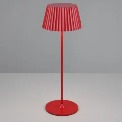 Lampade Da Tavolino Esterno-Selezionato da Mazzolaluce Lampada rossa da tavolino ricaricabile ortatile led moderna