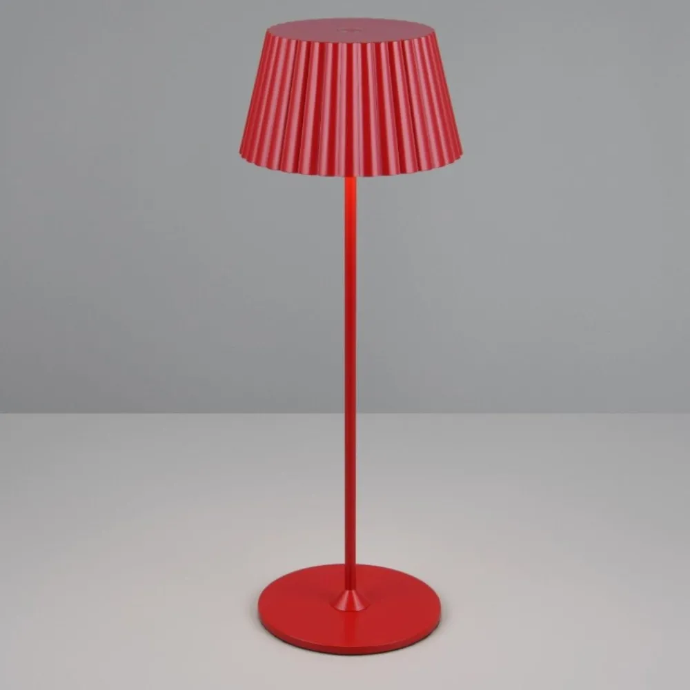 Lampade Da Tavolino Esterno-Selezionato da Mazzolaluce Lampada rossa da tavolino ricaricabile ortatile led moderna