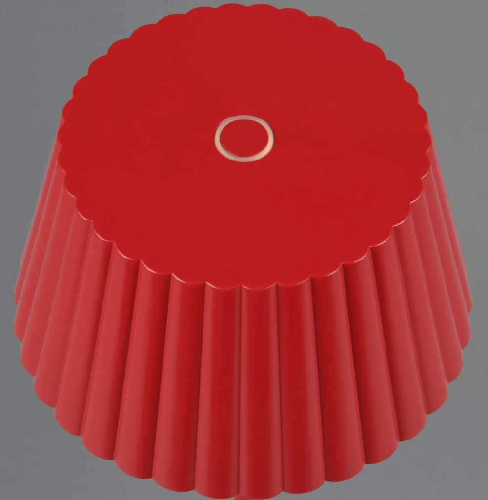 Lampade Da Tavolino Esterno-Selezionato da Mazzolaluce Lampada rossa da tavolino ricaricabile ortatile led moderna