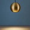 Lampade A Sospensione-Gea Luce Lampada sfera a sospensione oro satinato da incasso led 3000k guya