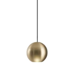 Lampade A Sospensione-Gea Luce Lampada sfera a sospensione oro satinato da incasso led 3000k guya