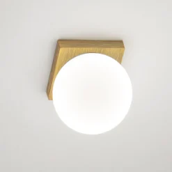 Plafoniere Moderne-Perenz Illuminazione Lampada sfera da soffitto parete dot oro ottone brunito