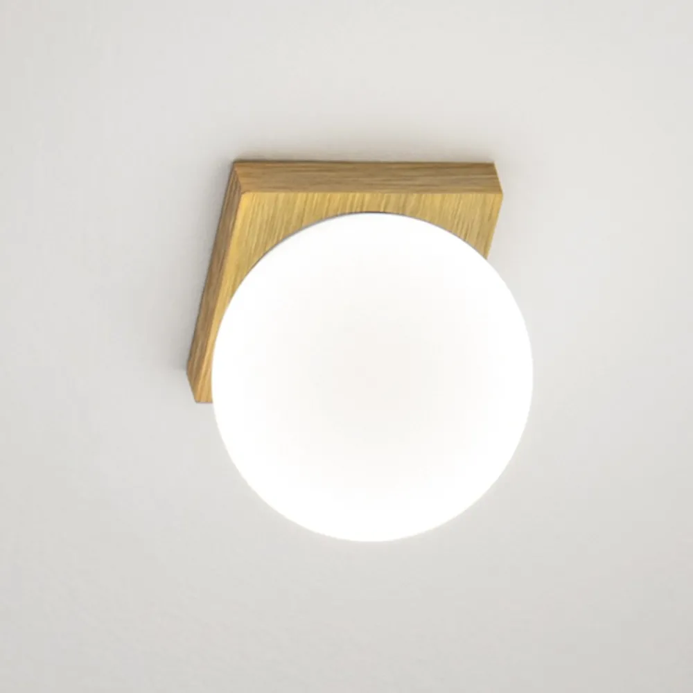 Plafoniere Moderne-Perenz Illuminazione Lampada sfera da soffitto parete dot oro ottone brunito