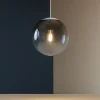 Lampade A Sospensione-Top Light Lampada sfera di vetro a sospensione toplight bronzo per comodino