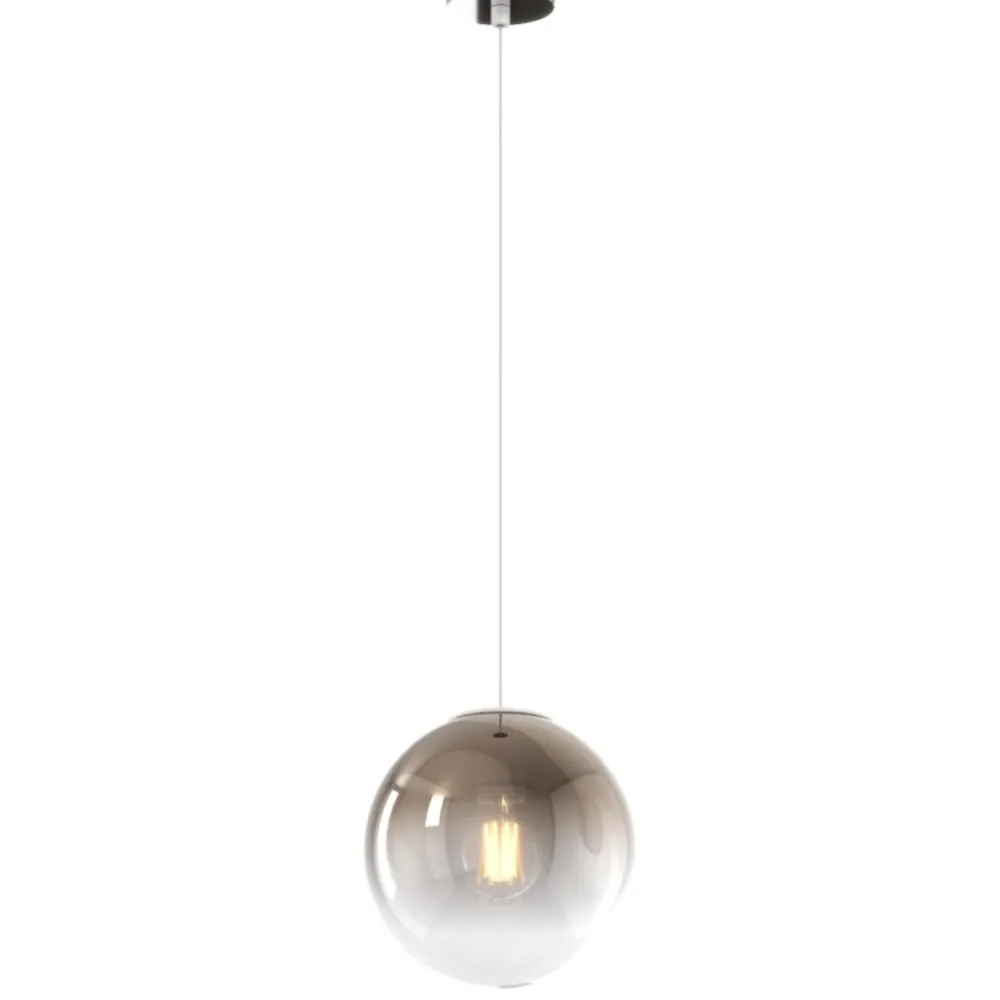 Lampade A Sospensione-Top Light Lampada sfera di vetro a sospensione toplight bronzo per comodino
