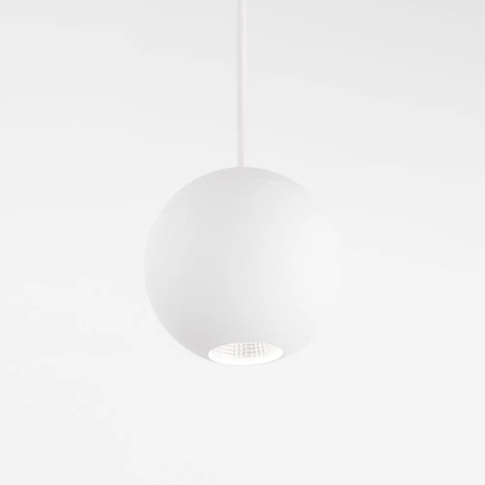 Lampade A Sospensione-Selezionato da Mazzolaluce Lampada sfera led a sospensione bianca per isola