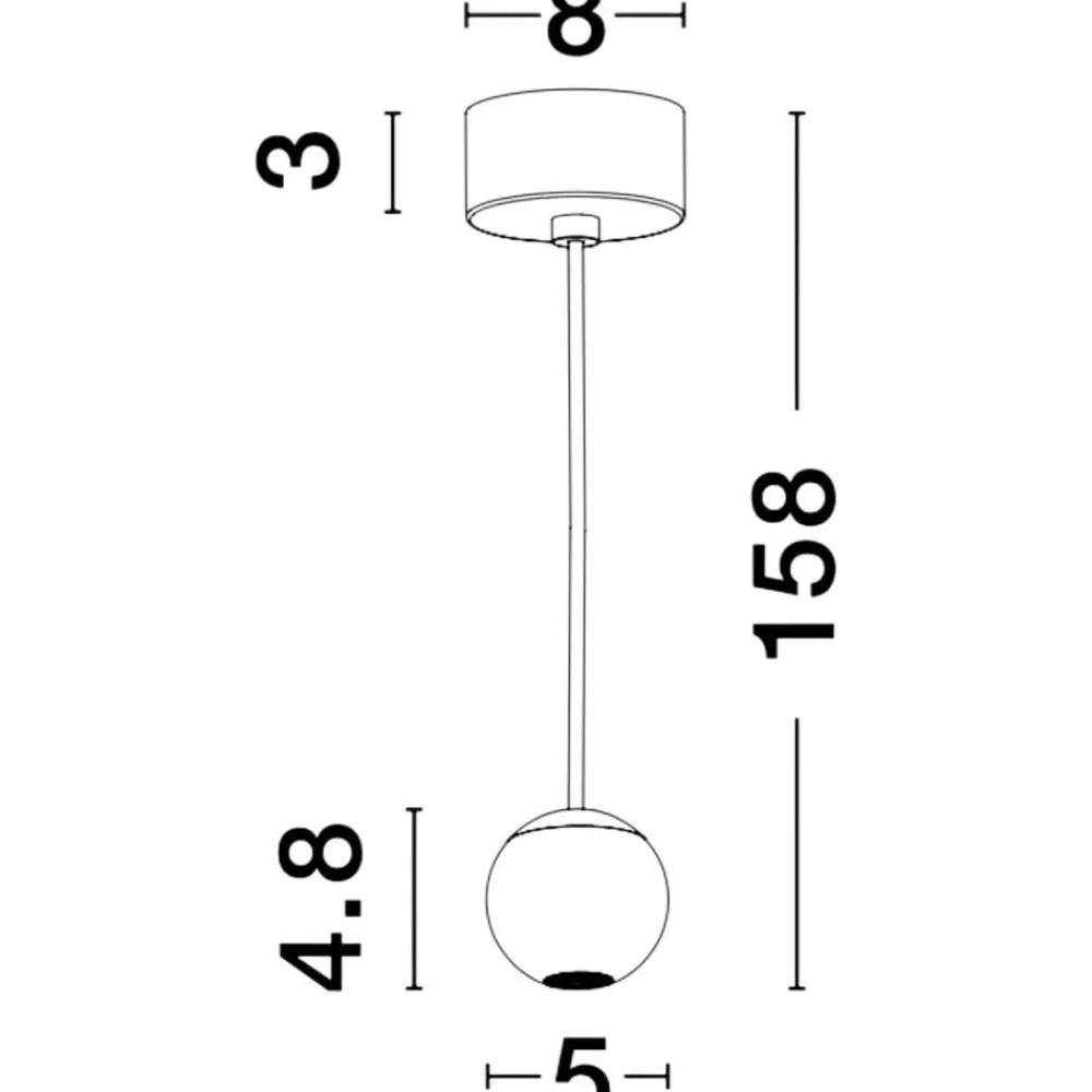 Lampade A Sospensione-Selezionato da Mazzolaluce Lampada sfera led a sospensione bianca per isola