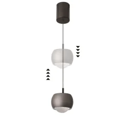 Lampade A Sospensione-Selezionato da Mazzolaluce Lampada sfera oro design moderna a sospensione led 12w 3000k