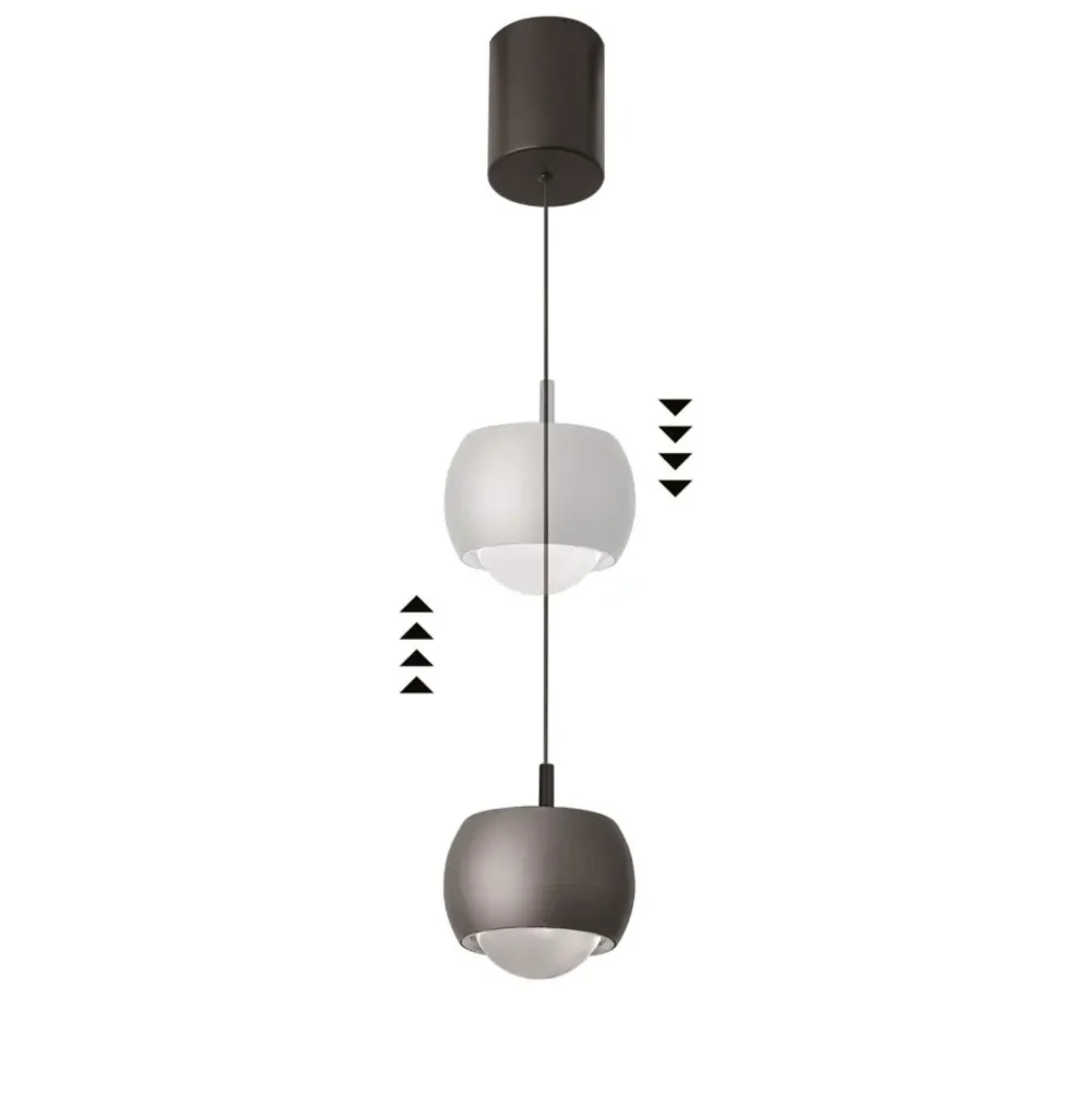 Lampade A Sospensione-Selezionato da Mazzolaluce Lampada sfera oro design moderna a sospensione led 12w 3000k