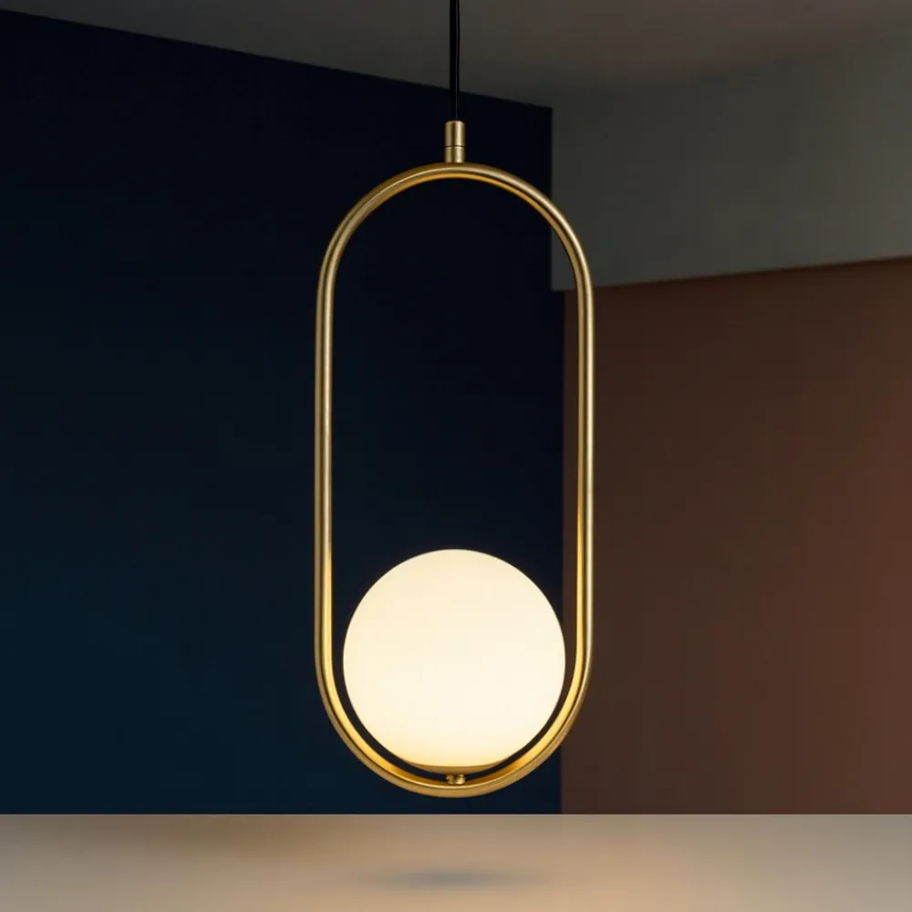 Lampade A Sospensione-Selezionato da Mazzolaluce Lampada sospensione da comodino oro stile contemporaneo