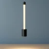Lampade A Sospensione-Selezionato da Mazzolaluce Lampada sospensione design nero pendente led 7w 3000k moderna