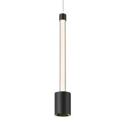 Lampade A Sospensione-Selezionato da Mazzolaluce Lampada sospensione design nero pendente led 7w 3000k moderna