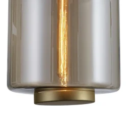 Lampade A Sospensione-Selezionato da Mazzolaluce Lampada sospensione in vetro bronzo moderno