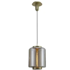 Lampade A Sospensione-Selezionato da Mazzolaluce Lampada sospensione in vetro bronzo moderno