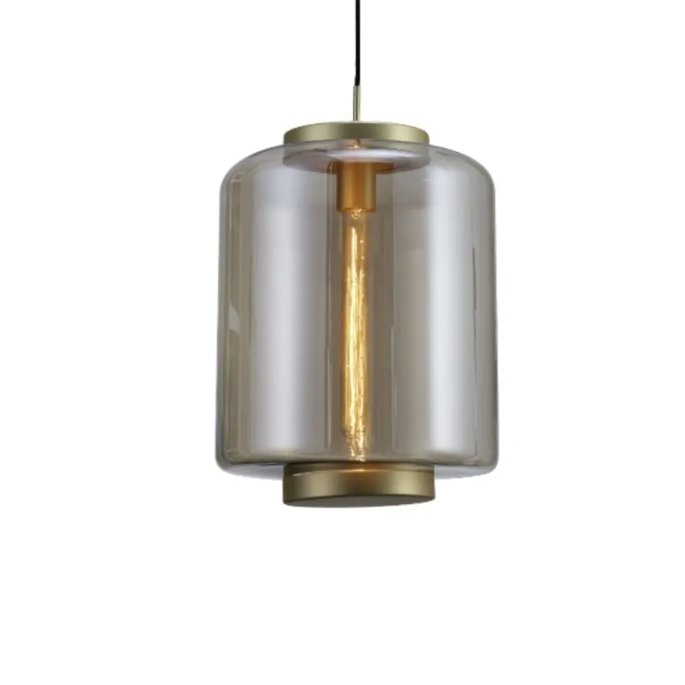 Lampade A Sospensione-Selezionato da Mazzolaluce Lampada sospensione in vetro bronzo moderno
