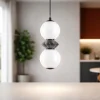 Lampade A Sospensione-Selezionato da Mazzolaluce Lampada sospensione led 3000k vetro ceramica