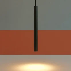 Lampade A Sospensione-Selezionato da Mazzolaluce Lampada sospensione led 5w 3000k spoty da incasso cilindro nero