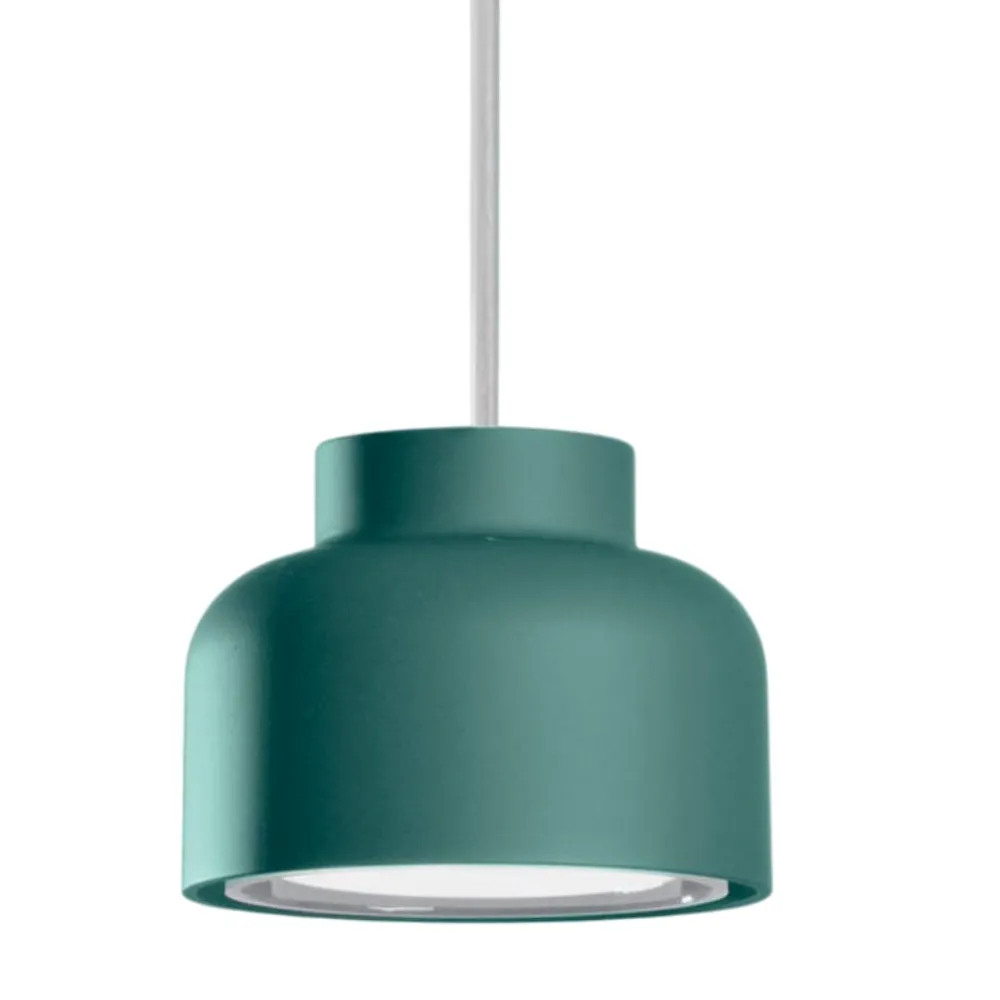 Lampade A Sospensione-Vivida International Lampada sospensione moderna vivida bottone petrolio