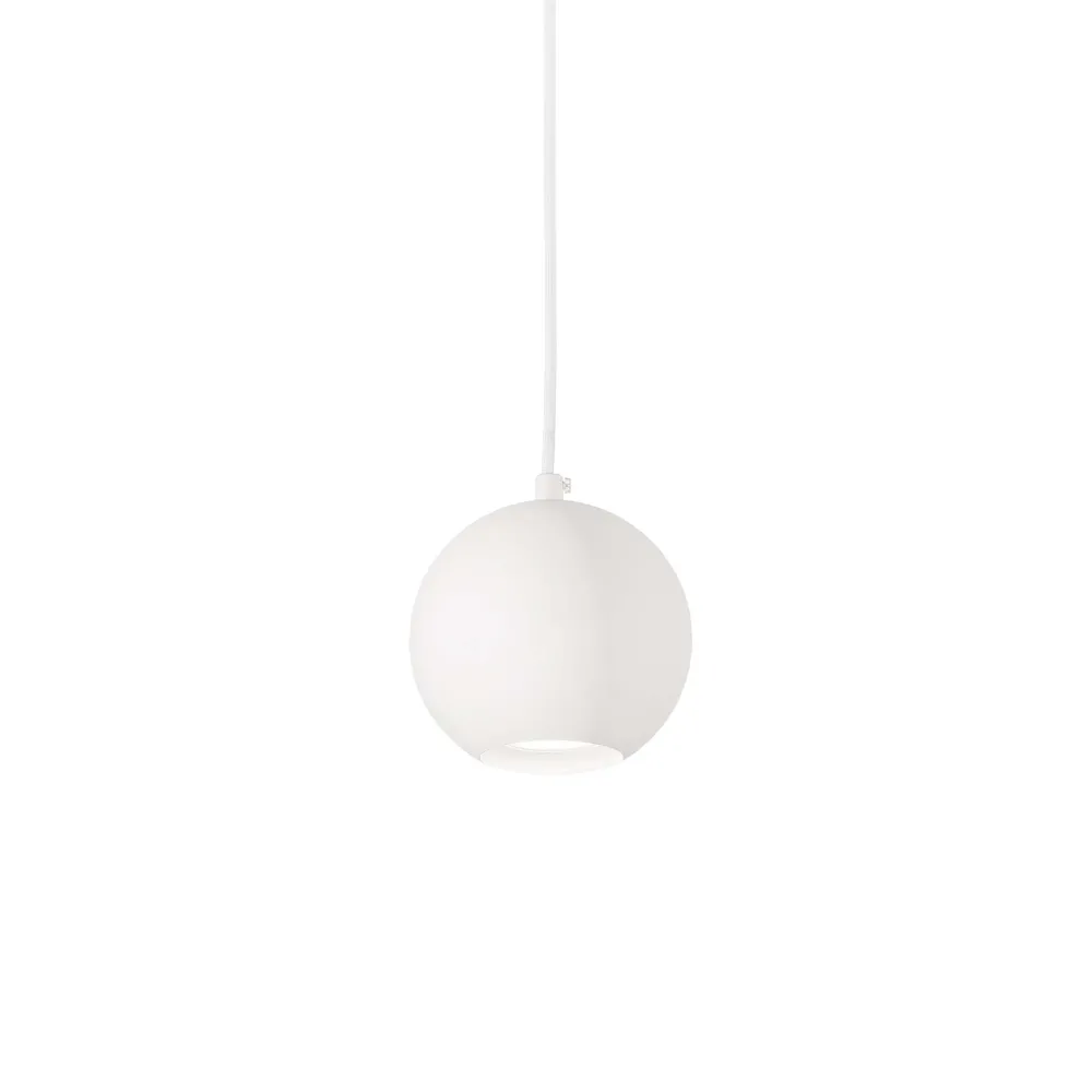 Lampade A Sospensione-Ideal Lux Lampada sospensione per isola bancone sfera bianca mr jack sp1 small