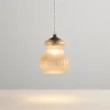Lampade A Sospensione-Ondaluce Lampada sospensione vetro ambra madagascar