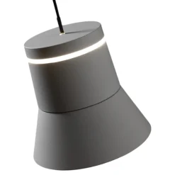 Lampade A Sospensione-Vivida International Lampada sospensione vivida cloche grigio led 6w 3000k