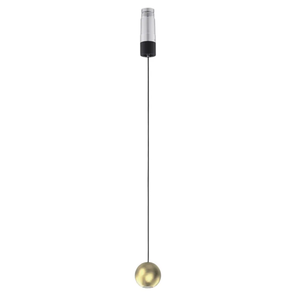 Lampade A Sospensione-Selezionato da Mazzolaluce Lampada spoty a sospensione sfera oro led incasso per controsoffitto