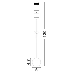 Lampade A Sospensione-Selezionato da Mazzolaluce Lampada spoty a sospensione sfera oro led incasso per controsoffitto