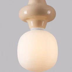 Lampade A Sospensione-Selezionato da Mazzolaluce Lampade a sospensione design di ceramica giallo pastello