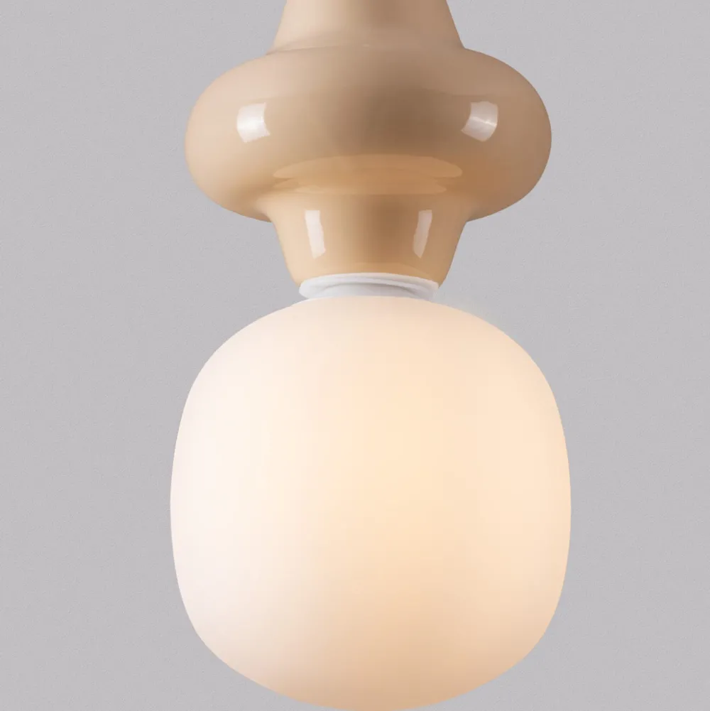 Lampade A Sospensione-Selezionato da Mazzolaluce Lampade a sospensione design di ceramica giallo pastello