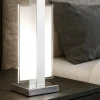 Abat Jour-Top Light Lampade da comodino moderne bianca per camera da letto