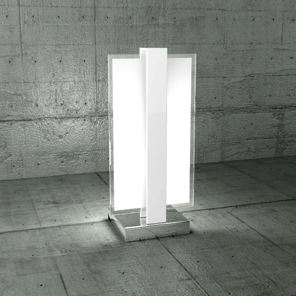 Abat Jour-Top Light Lampade da comodino moderne bianca per camera da letto