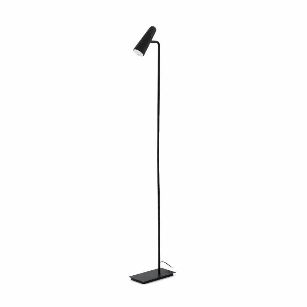 Lampade Da Terra-Selezionato da Mazzolaluce Lampade da terra design minimalista nera orientabile led 3000k