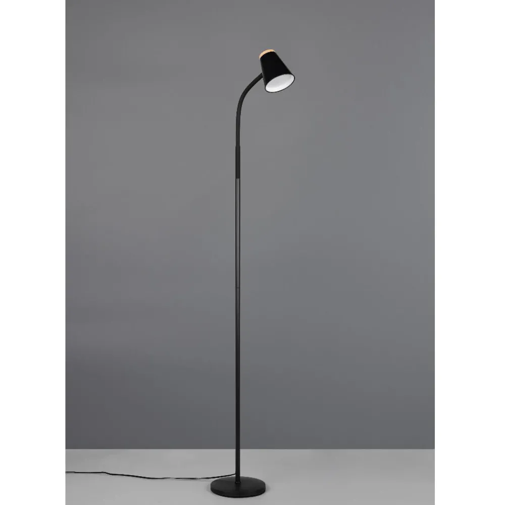 Lampade Da Terra-Selezionato da Mazzolaluce Lampade da terra moderne nera led 3000k orientabile
