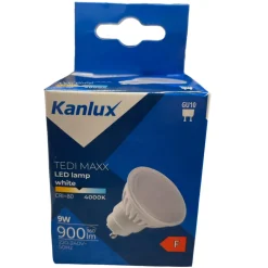 Lampadine Led-Top Light Lampadina di ceramica gu10 9w led 4000k 900lm ottica 120 kanlux
