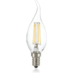 Lampadine Led-Ideal Lux Lampadina e14 led 4w 4000k 460lm colpo di vento trasparente