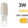 Lampadine Led-Ideal Lux Lampadina g9 led dimmerabile 3w 3000k 260lm 260lm