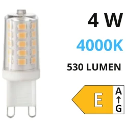 Lampadine Led-Ideal Lux Lampadina g9 led 4w 4000k 530lm
