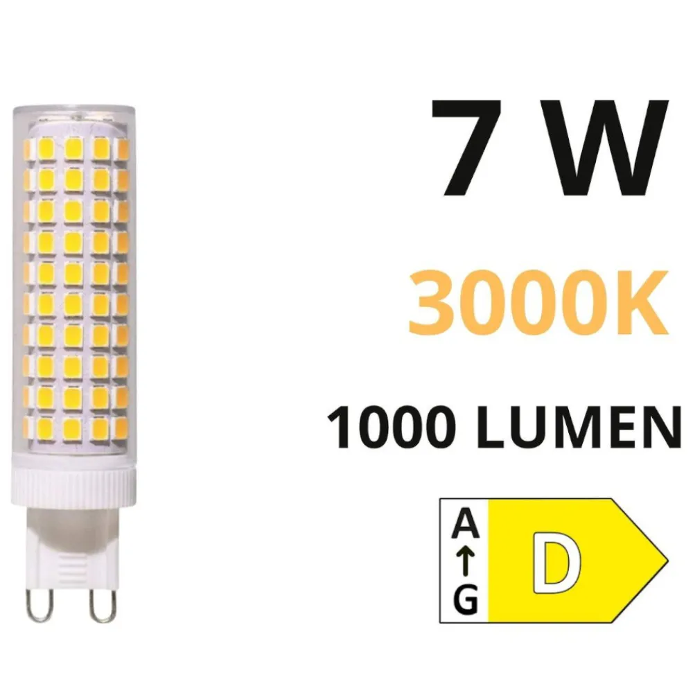 Lampadine Led-Life Electronics Lampadina g9 led 7w 3000k 1000lm 300° life