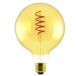 Lampadine Led-Life Electronics Lampadina globo e27 led 5w 2000k 250lm vetro ambra vintage
