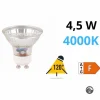 Lampadine Led-Selezionato da Mazzolaluce Lampadina gu10 led 4,5w 4000k 400 lumen ottica 120 dimmerabile