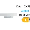 Lampadine Led-Selezionato da Mazzolaluce Lampadina gx53 led 12w 4000k 960lm ottica 120