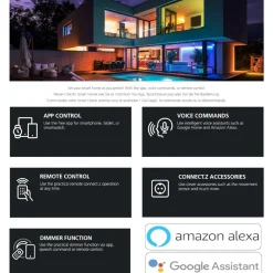 Lampadine Led-Eglo Lampadina led e27 6w 4000k dimmerabile goccia trasparente bluetooth fp
