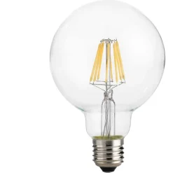 Lampadine Led-Ideal Lux Lampadina led e27 8w 4000k 1120lm globo trasparente
