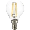 Lampadine Led-Ideal Lux Lampadina led e14 4w 4000k 450lm minisfera vetro trasparente